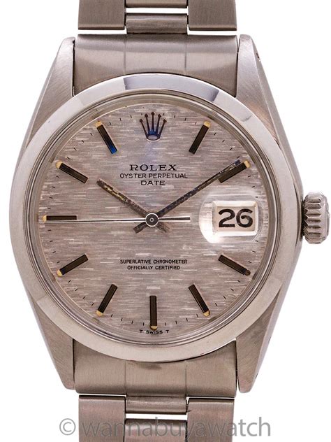 Rolex Oyster Perpetual Date ref 1500 “Mosaic” Dial circa 1969